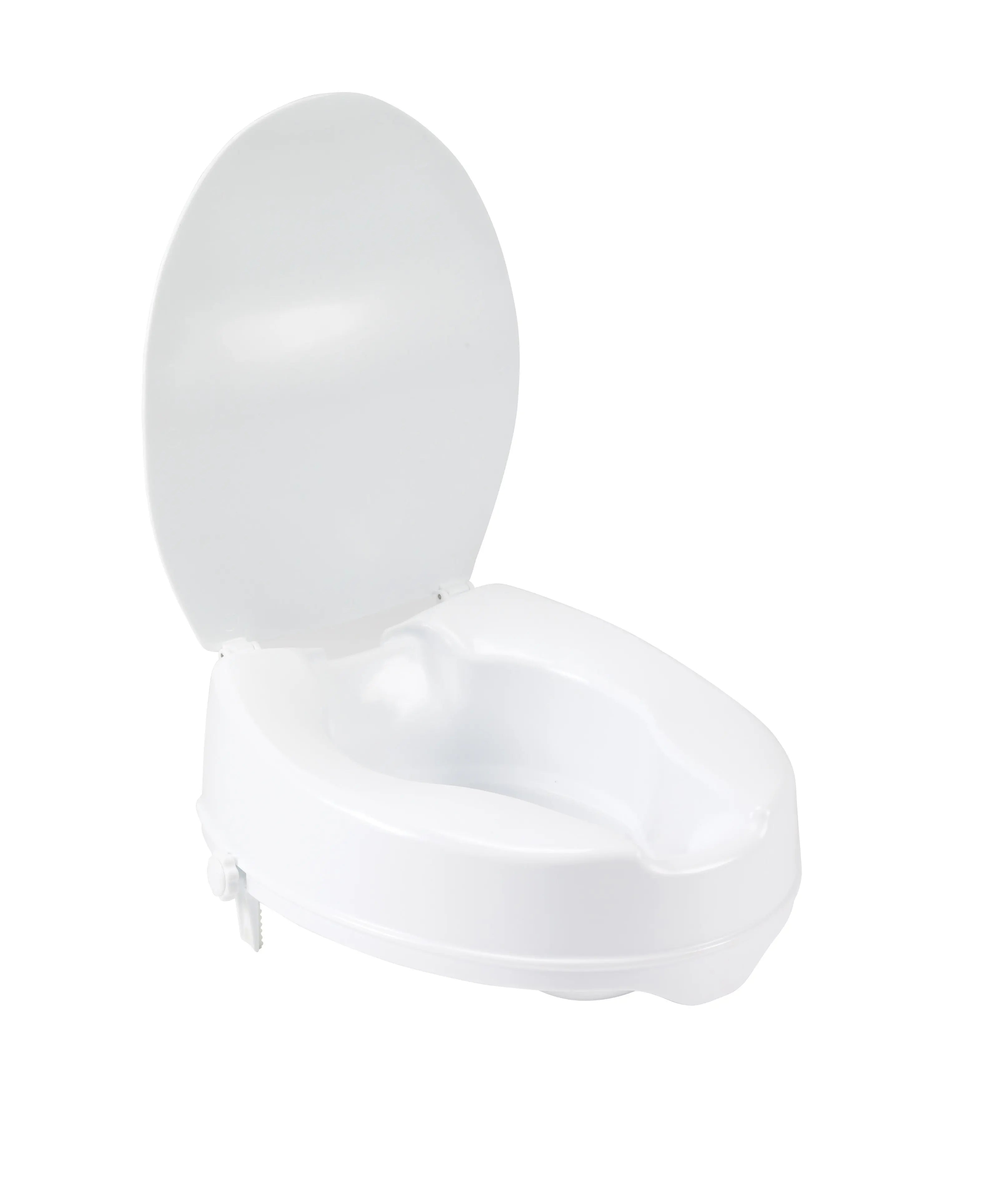 Raised Toilet Seat with Lock and Lid, Standard Seat - Home Health Store Inc
