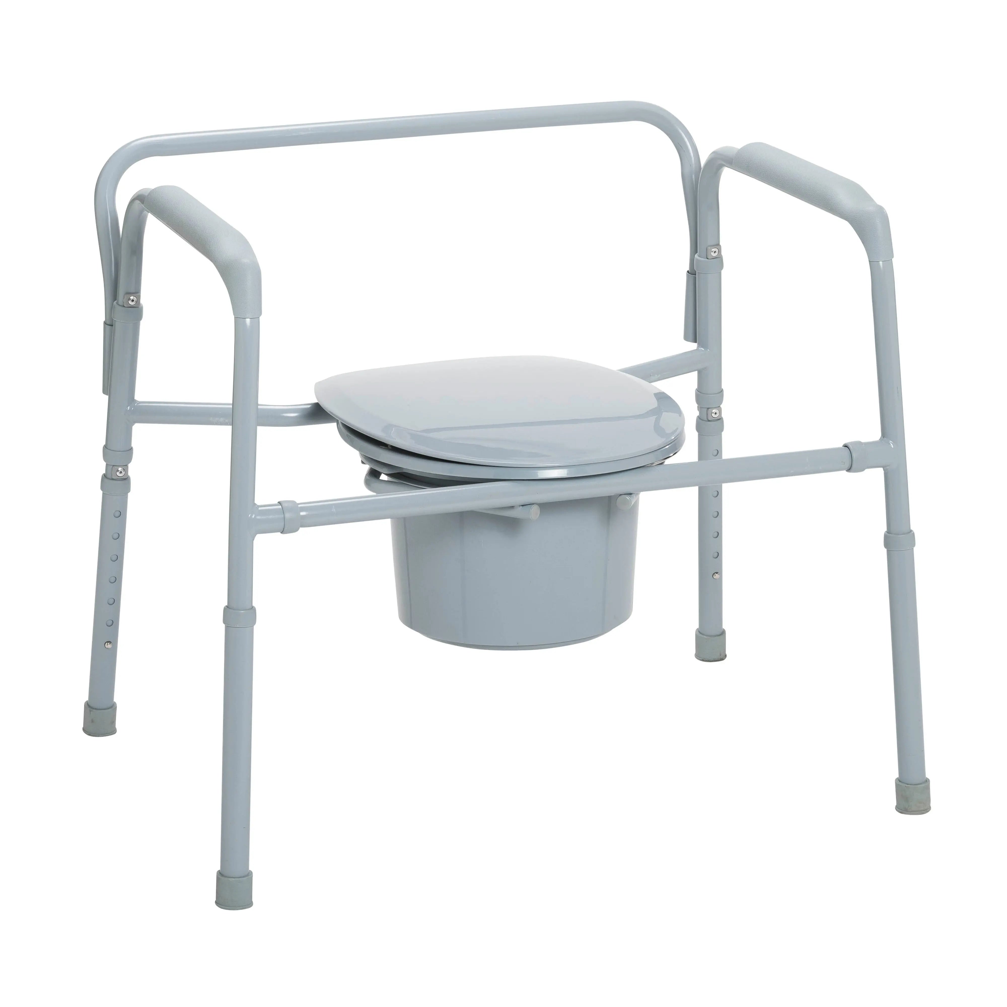 Heavy Duty Bariatric Folding Bedside Commode Seat - Home Health Store Inc