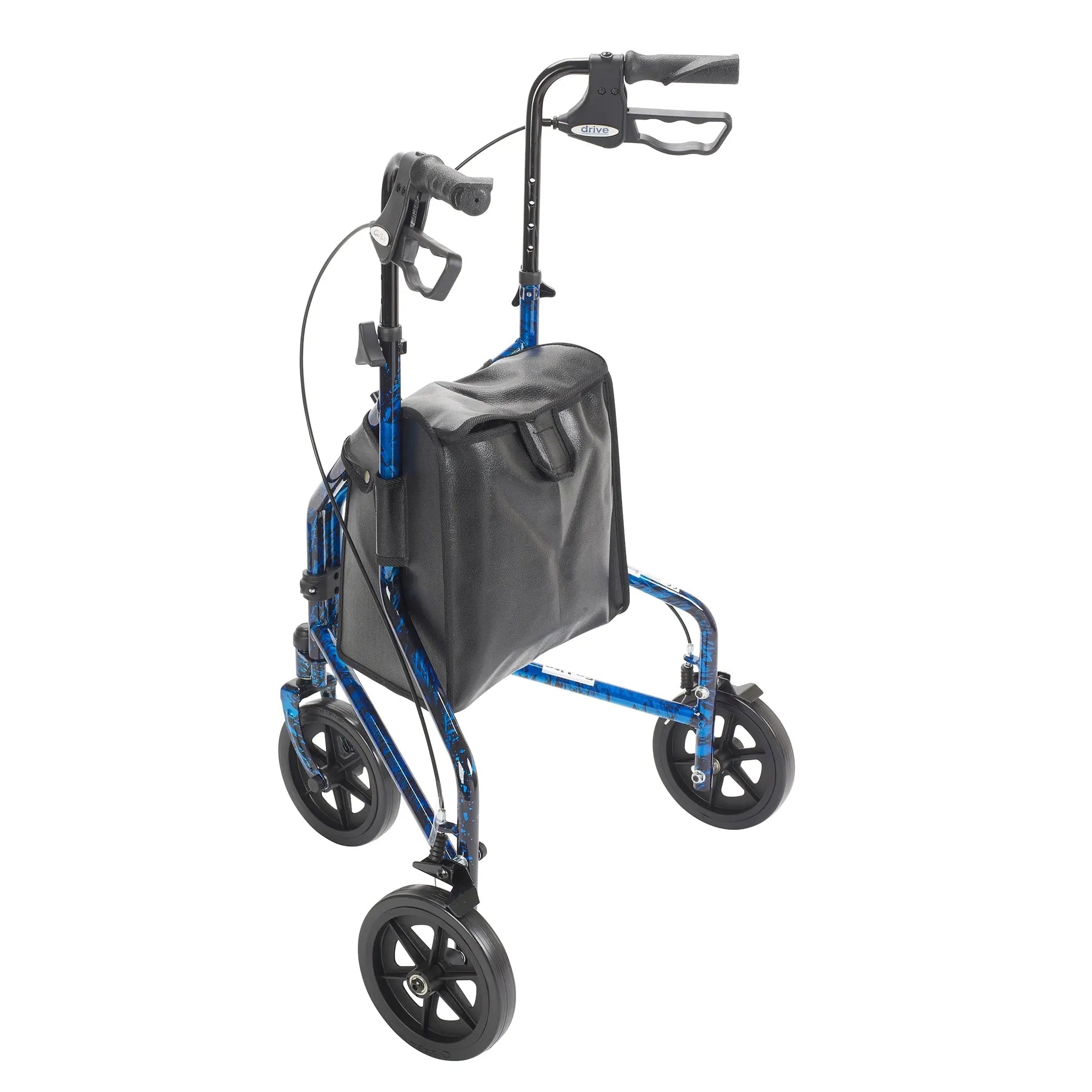 3 Wheel Rollator Rolling Walker with Basket Tray and Pouch - Home Health Store Inc