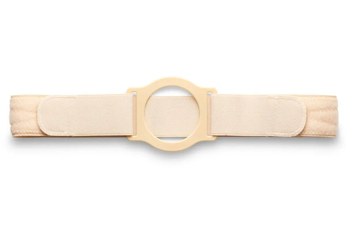 Nu-Form Cool Comfort 5" Support Belt Large, 2 3/4" Centered Opening Beige (Non-Returnable) - Ea/1 - Home Health Store Inc
