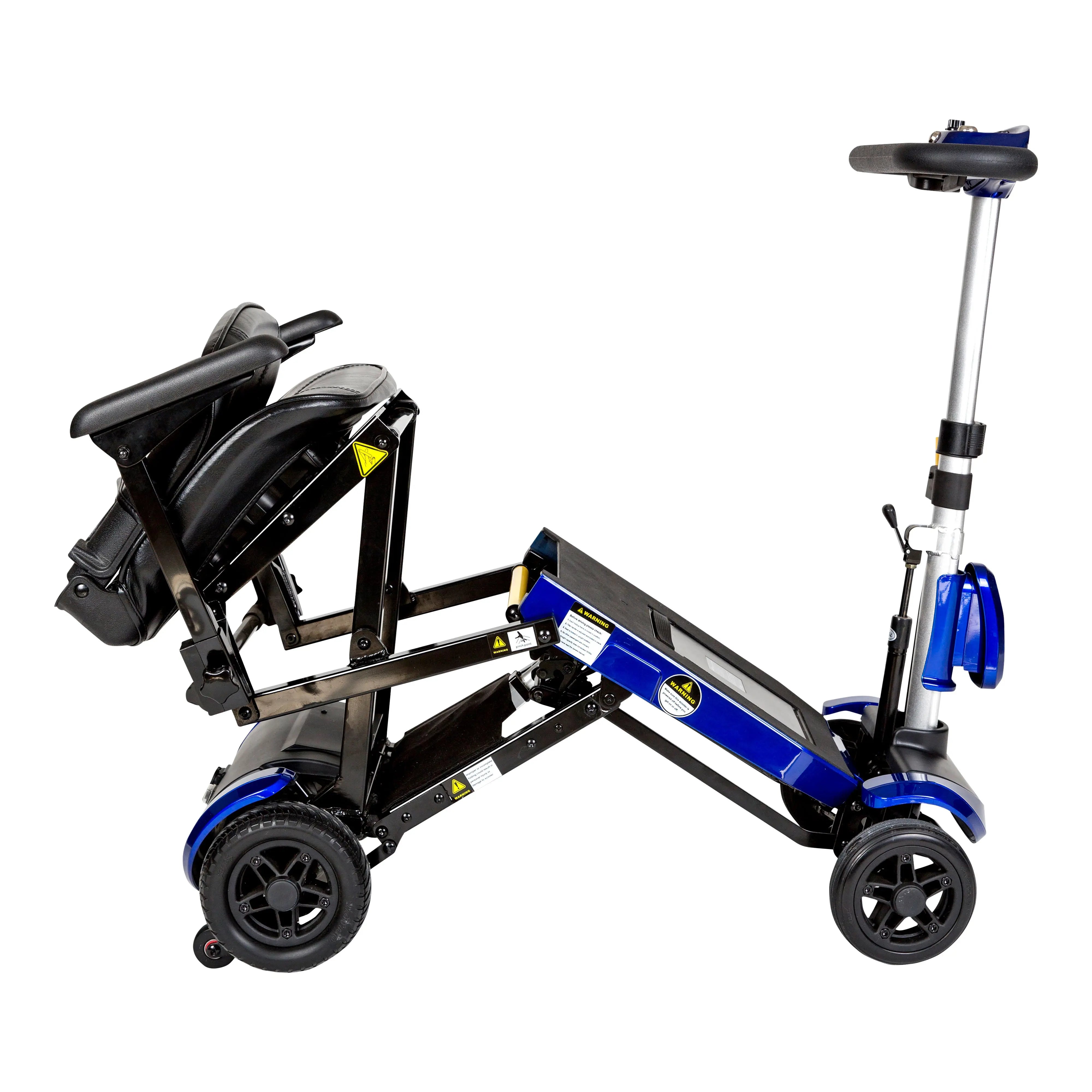 ZooMe Auto-Flex Folding Travel Scooter, Blue - Home Health Store Inc