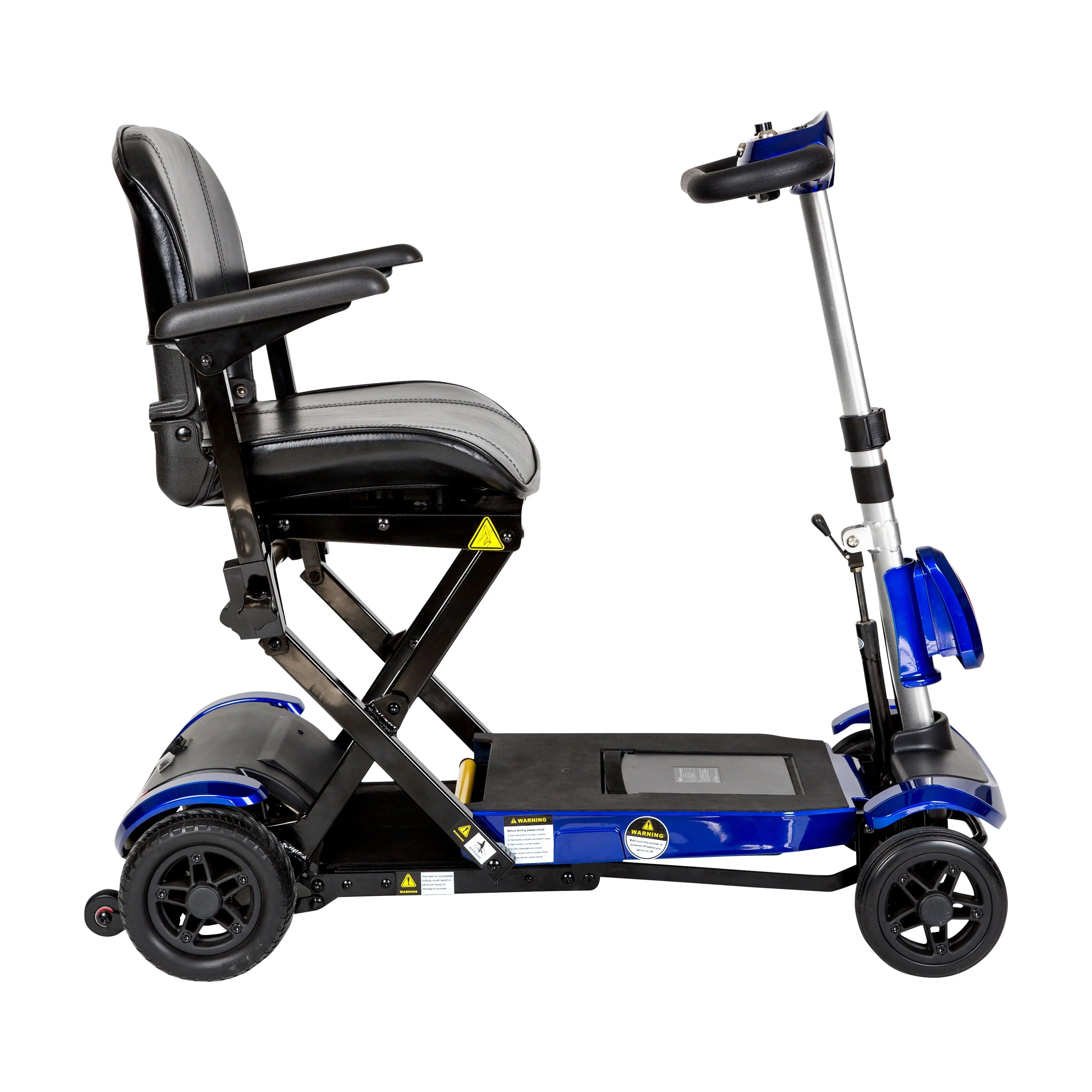 ZooMe Auto-Flex Folding Travel Scooter, Blue - Home Health Store Inc