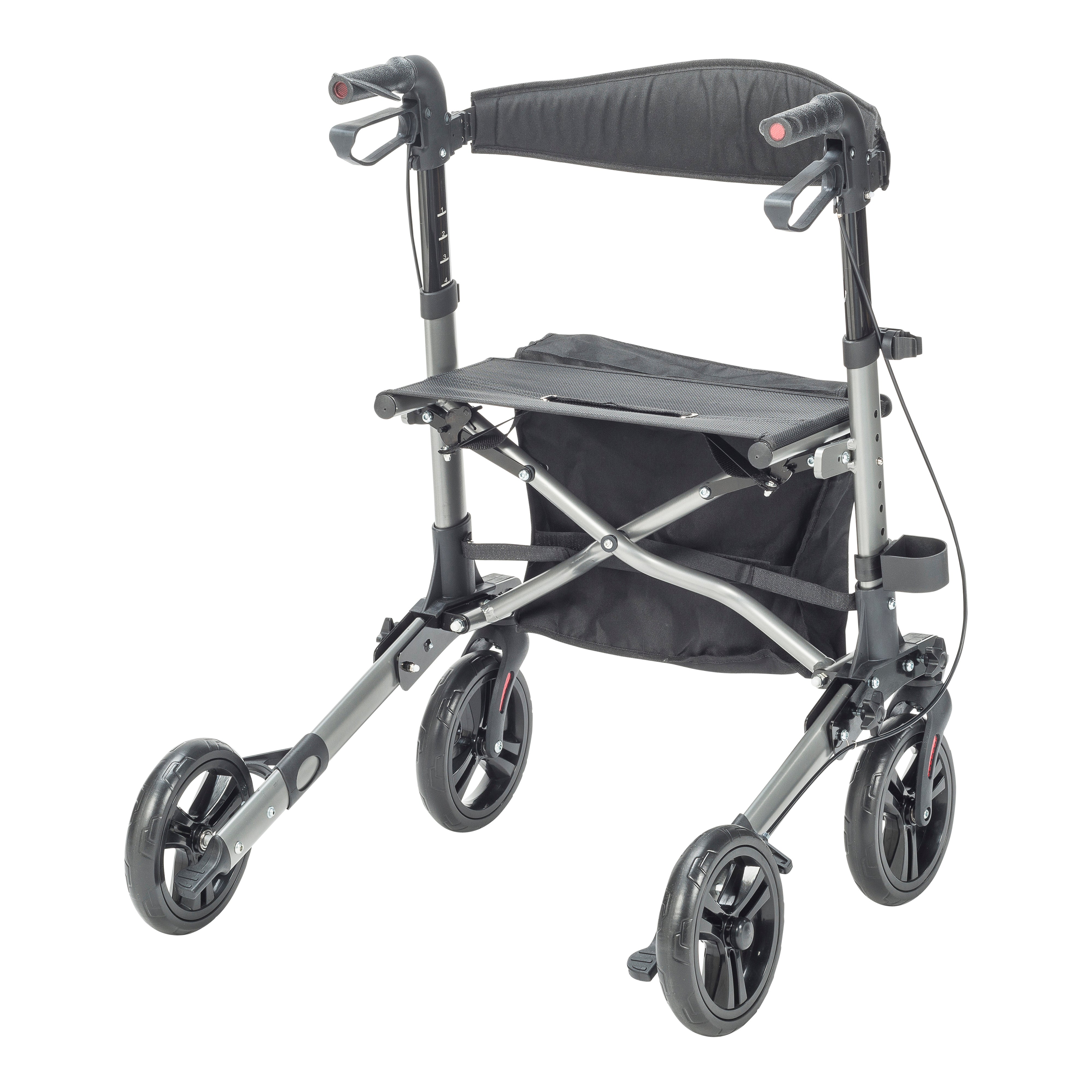 Compact Folding Rollator Rolling Walker