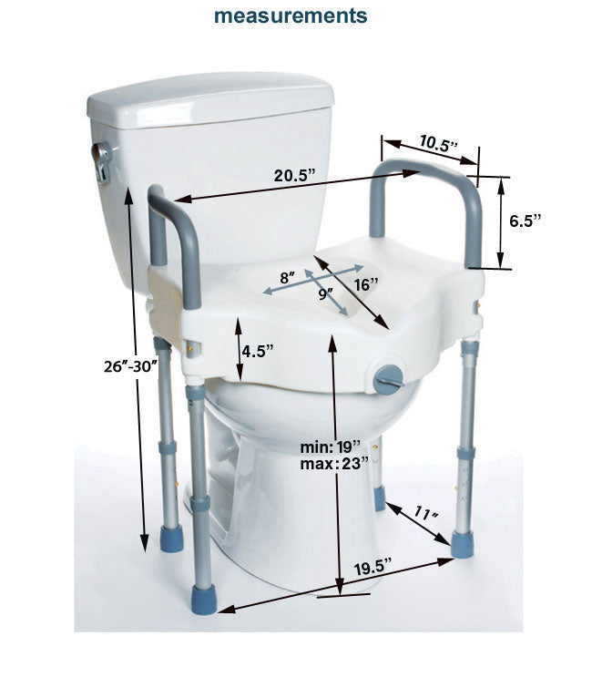 Mobb Raised Toilet Seat with Legs