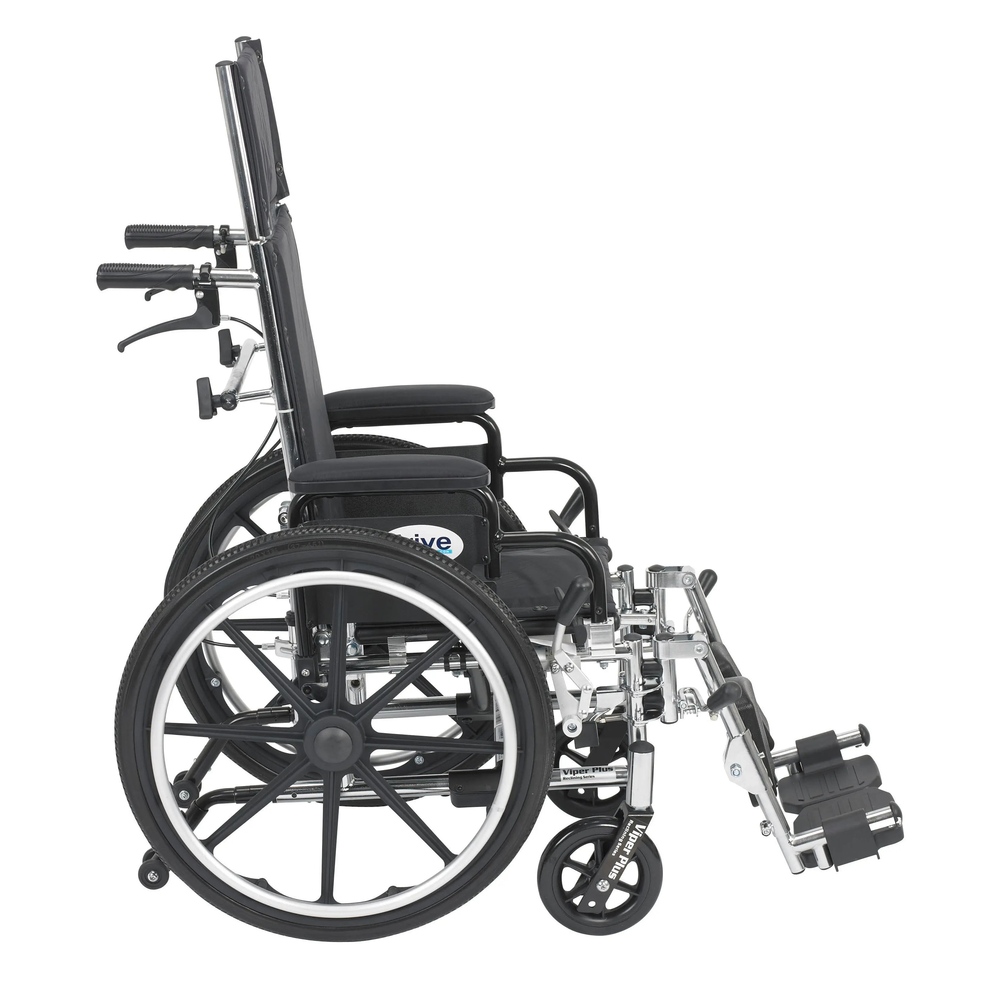 Viper Plus Light Weight Reclining Wheelchair with Elevating Leg rest and Flip Back Detachable Arms - Home Health Store Inc