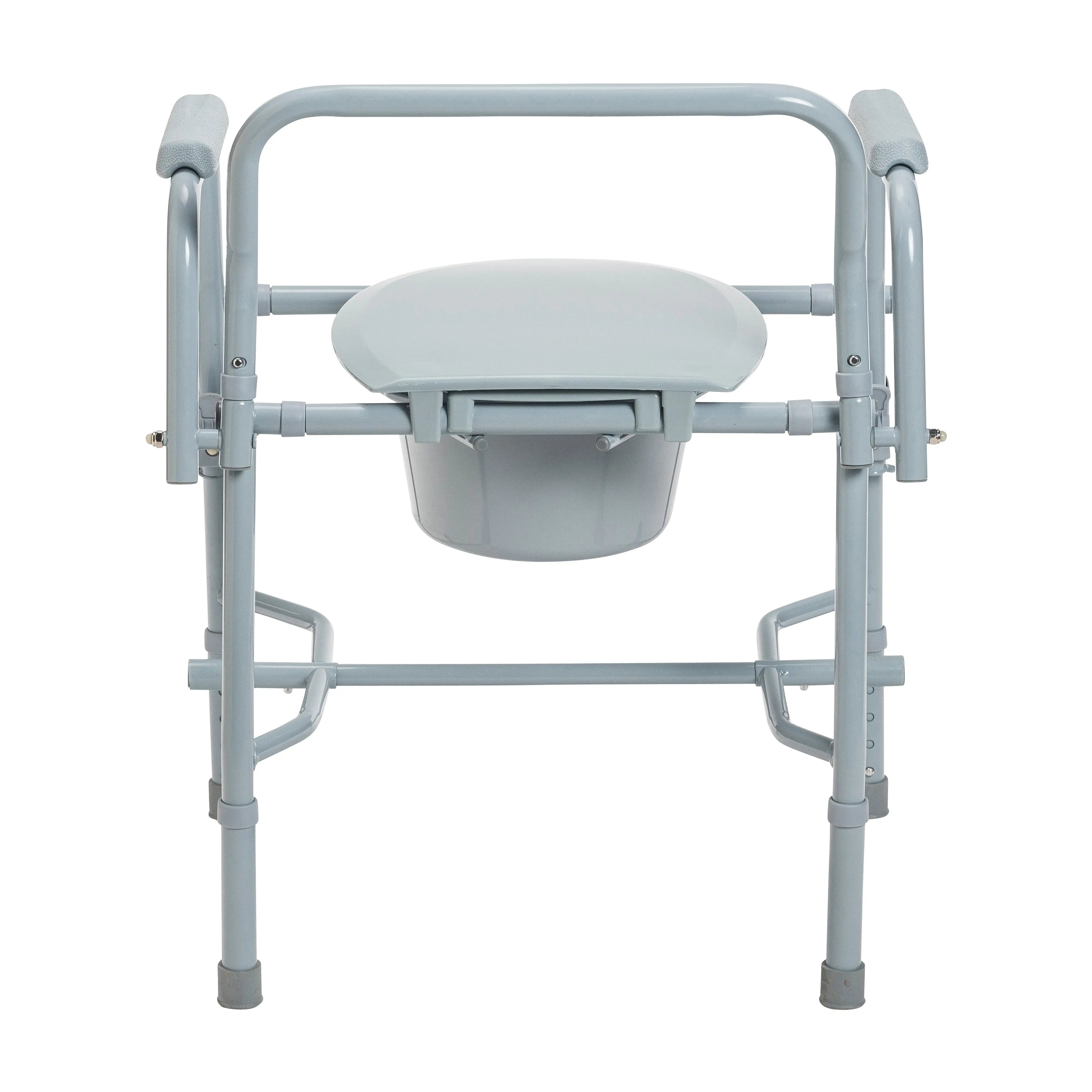 Steel Drop Arm Bedside Commode with Padded Arms - Home Health Store Inc