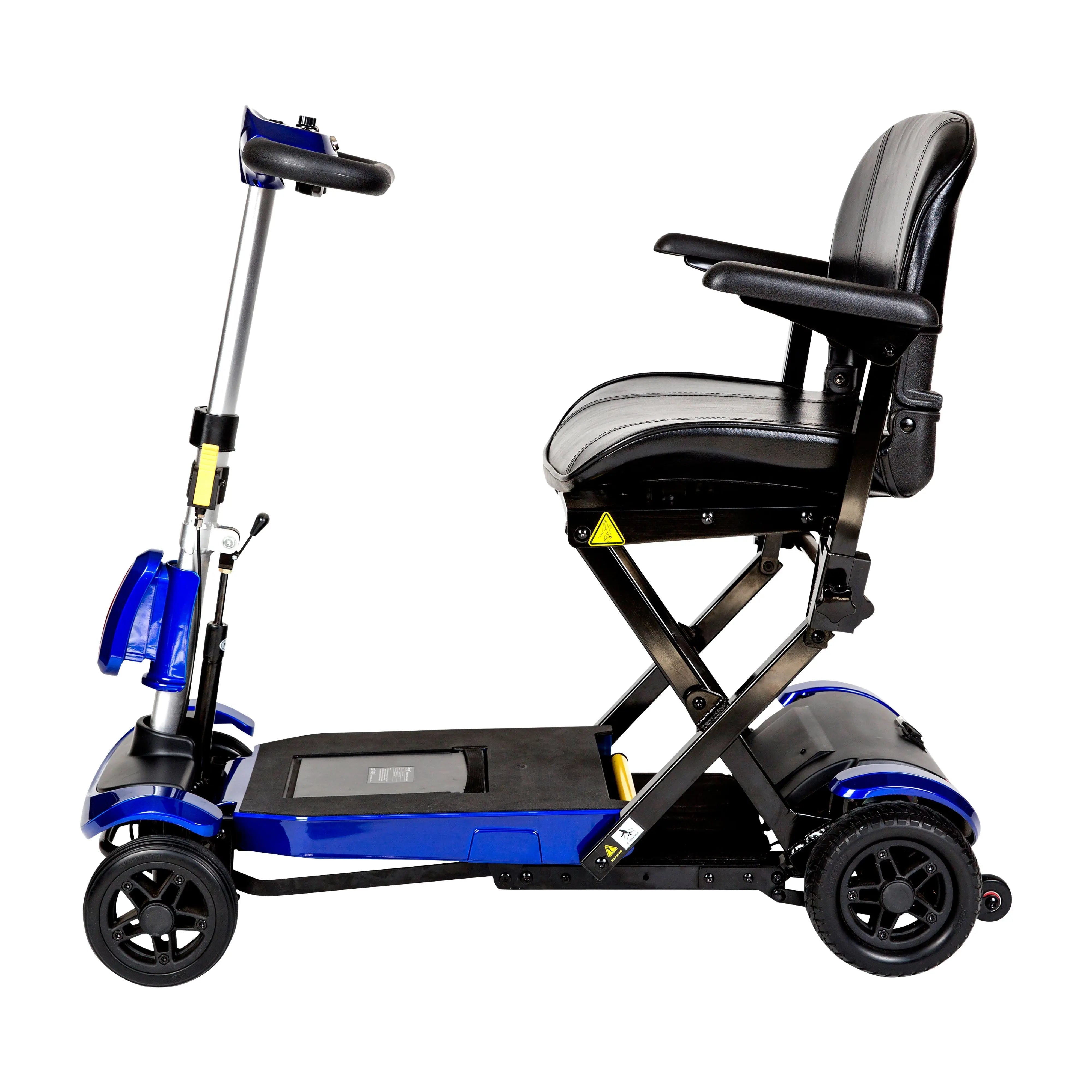 ZooMe Auto-Flex Folding Travel Scooter, Blue - Home Health Store Inc