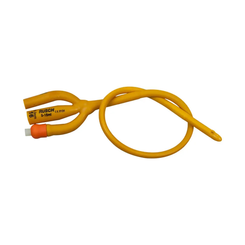 Gold Silicone Coated 3-Way Foley Catheter, 18fr 3cc - Box Of 10 - Home Health Store Inc