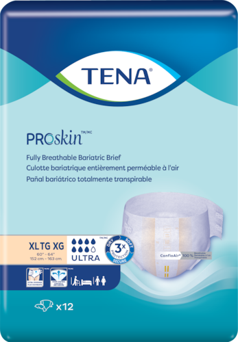 TENA Bariatric Adult Incontinence Brief, Heavy Absorbency, Count 72