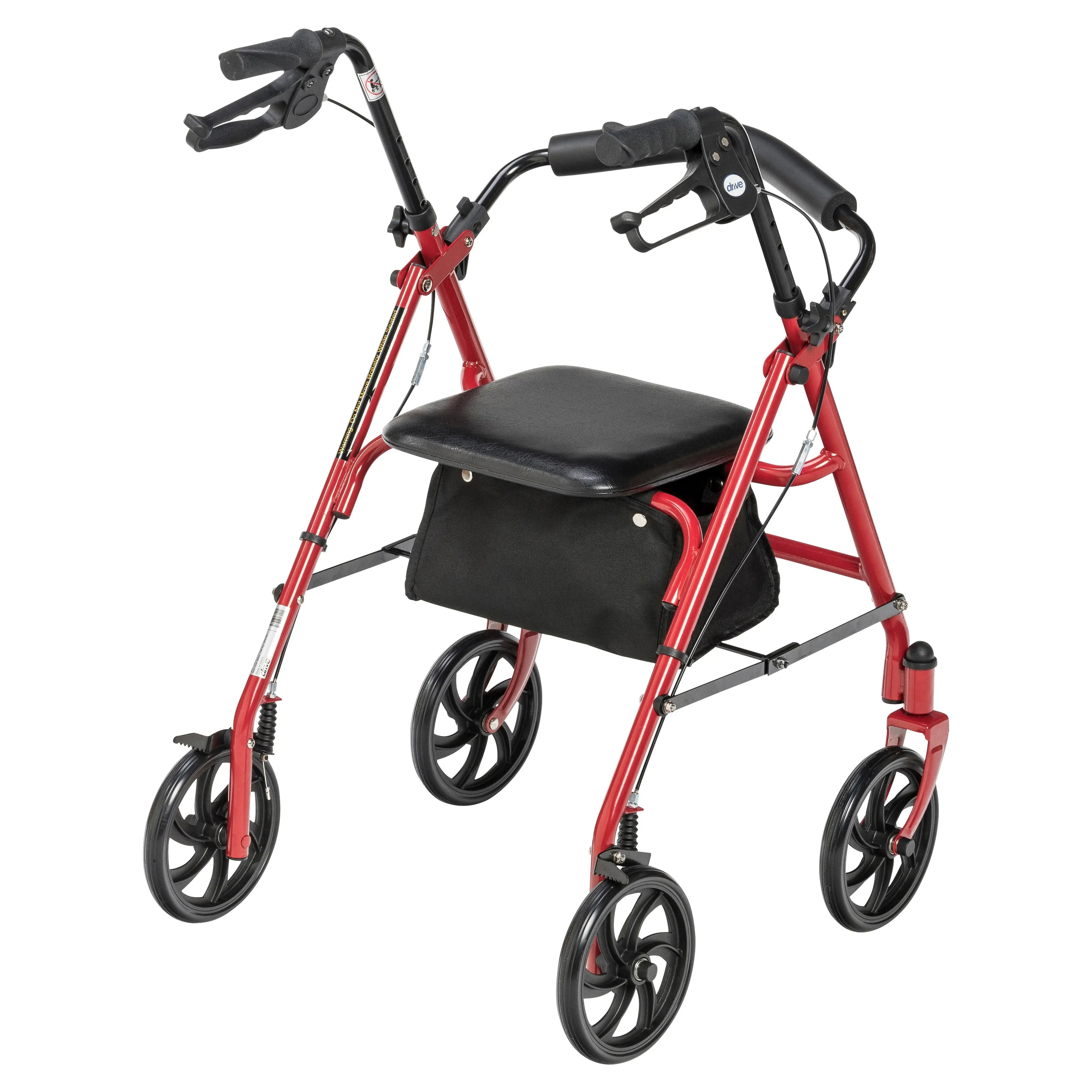 Four Wheel Rollator Rolling Walker with Fold Up Removable Back Support - Home Health Store Inc
