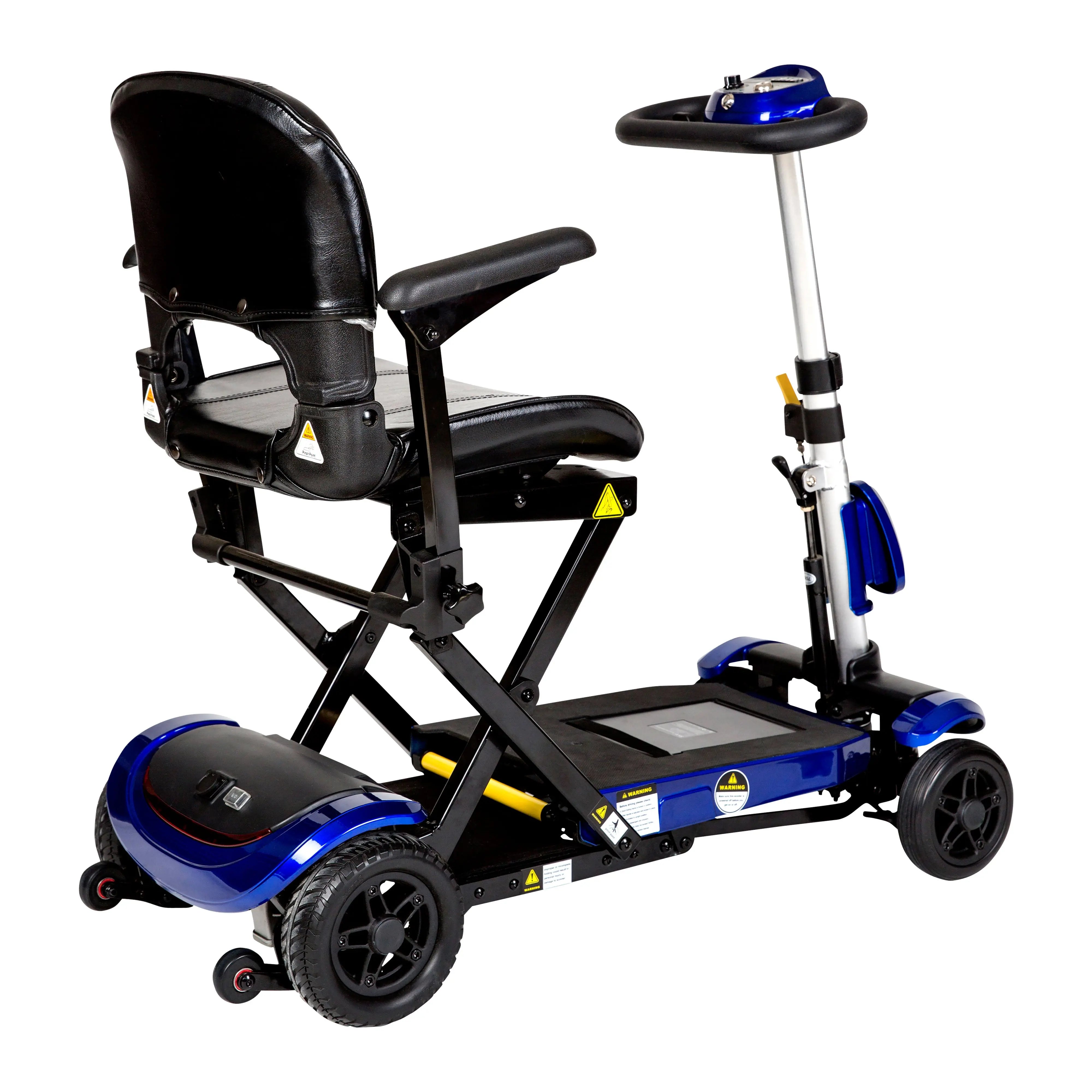 ZooMe Auto-Flex Folding Travel Scooter, Blue - Home Health Store Inc