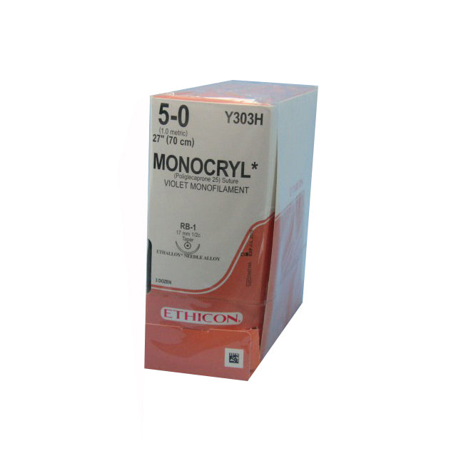 SUTURE PLASTIC PS-2 SZ4 27IN MONOCRYL UNDYED MONO 36EA/BX