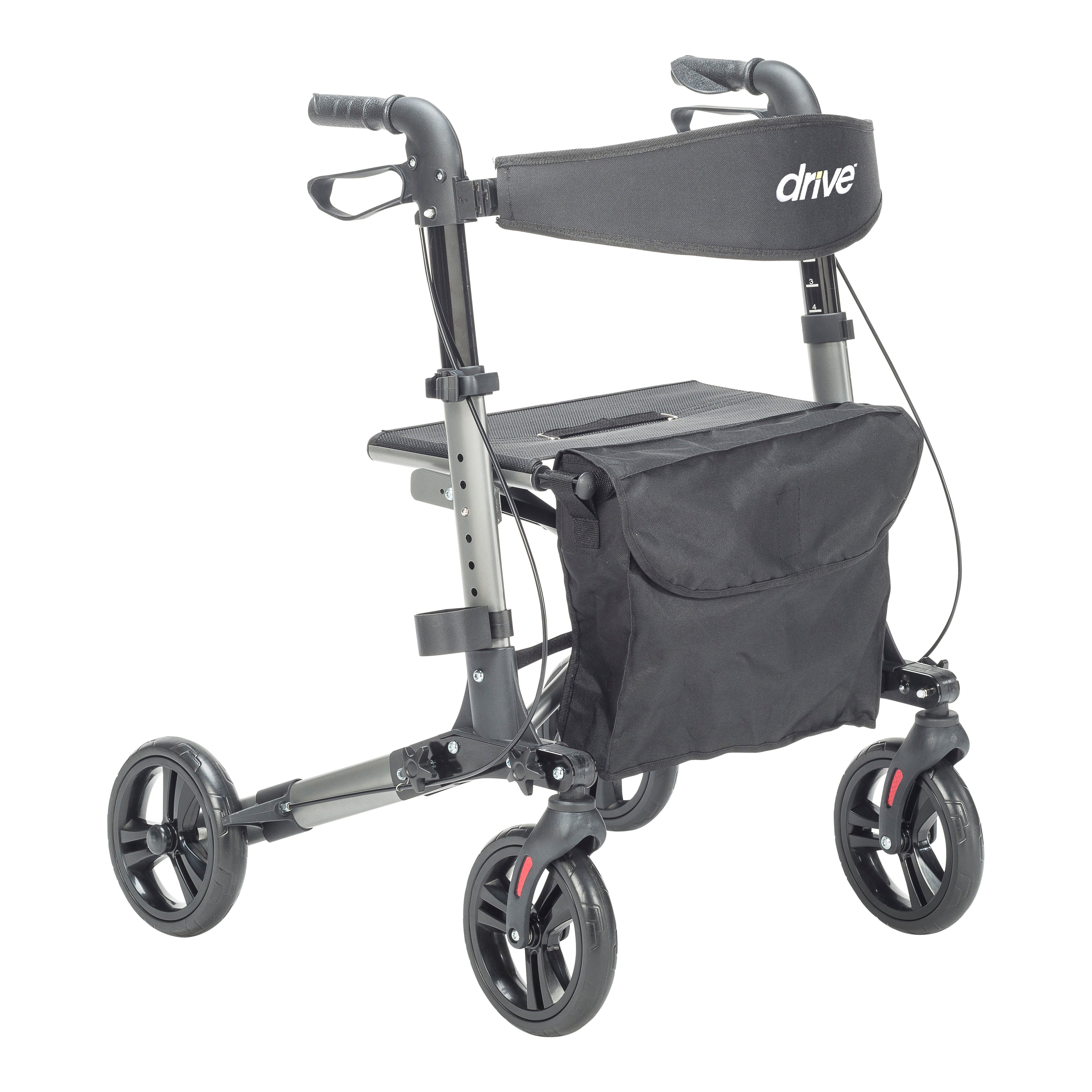 Compact Folding Rollator Rolling Walker