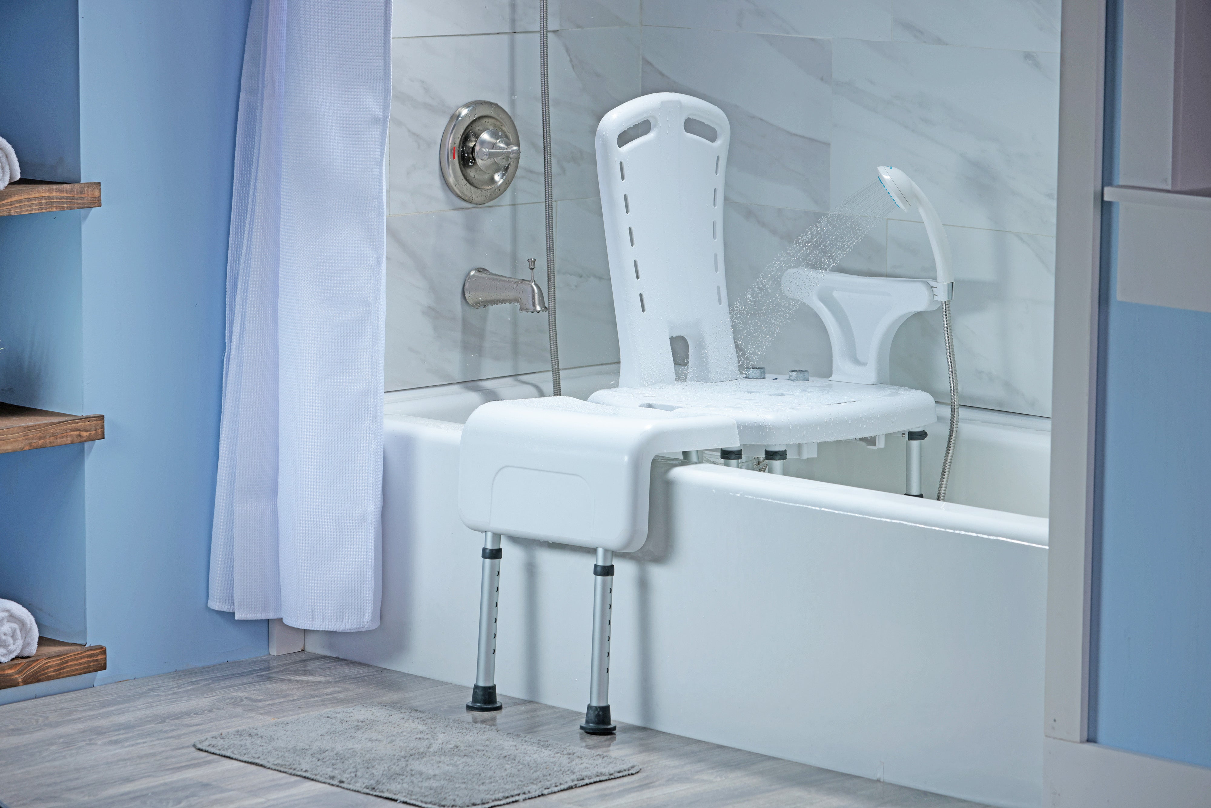 PreserveTech Aquachair Transfer Accessory with Curtain Guard Protection