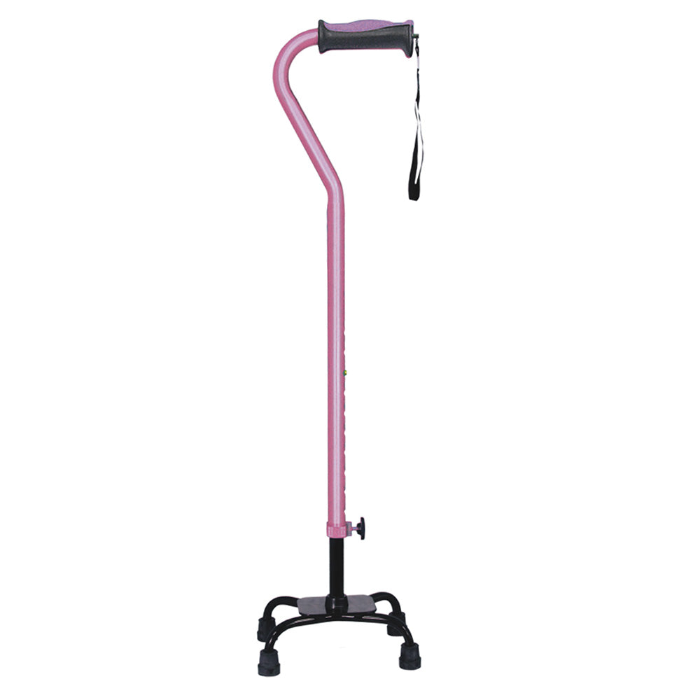 Adjustable Quad Cane for Right or Left Hand Use