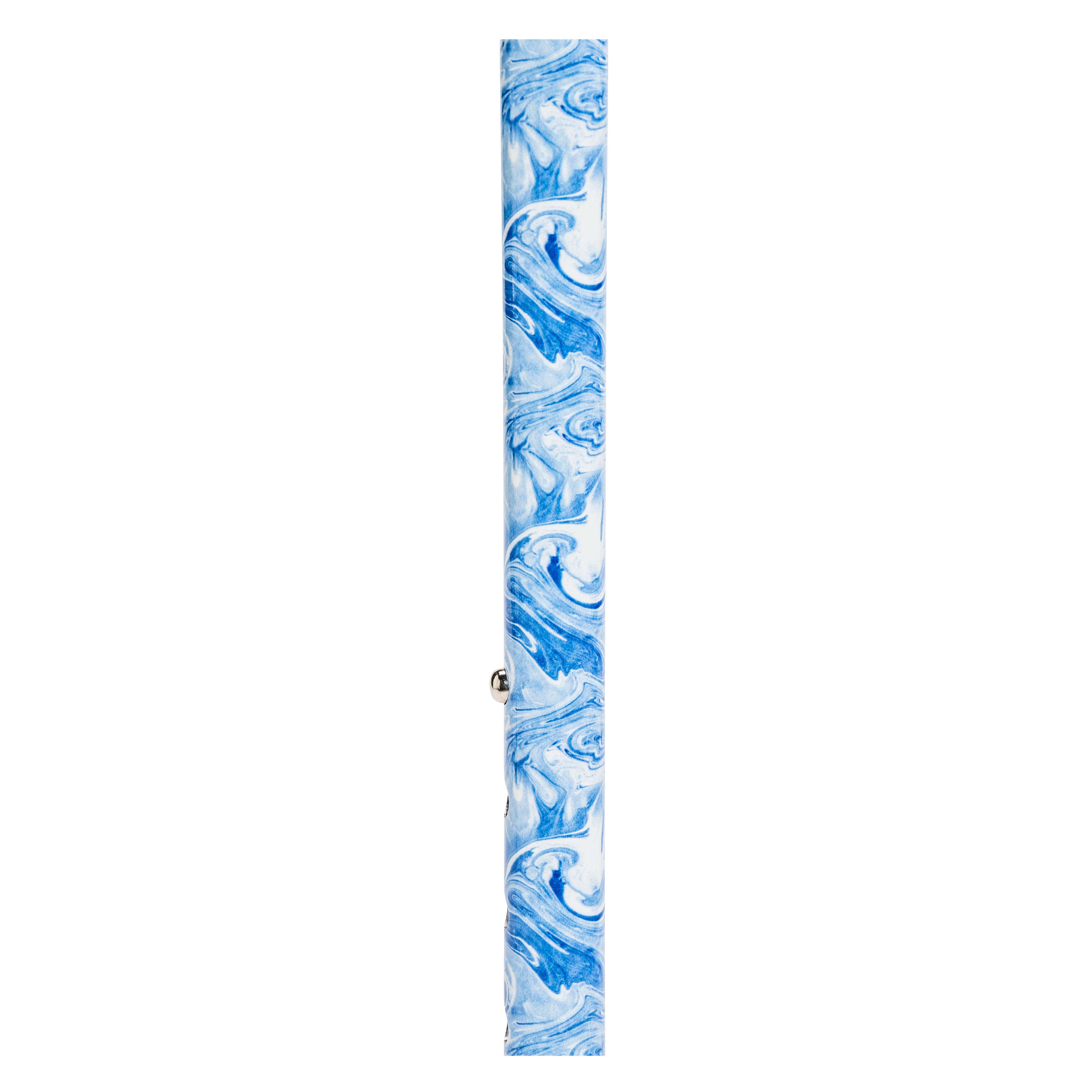 Foam Grip Offset Handle Walking Cane, Swirl