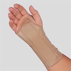 AIR 0033R-M EA/1 CHAMPION MEDIUM ELASTIC WRIST SPLINT RIGHT HAND MD (6 3/4 - 7 1/2") PADDED CLOSURE BEIGE