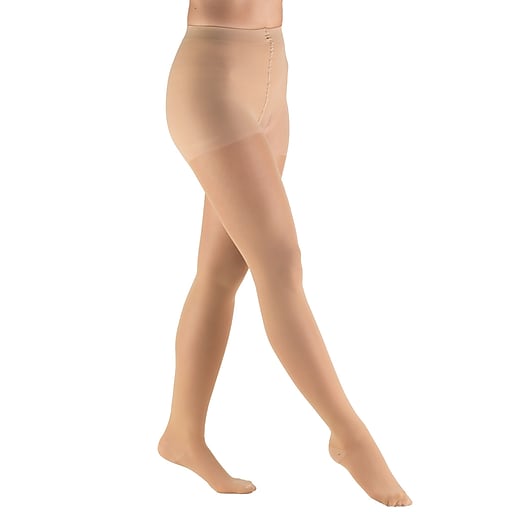 AIR 0255BG-XL PR/1 TRUFORM 30-40 MMHG SHEER PANTYHOSE, CLOSED-TOE, BEIGE, X-LARGE