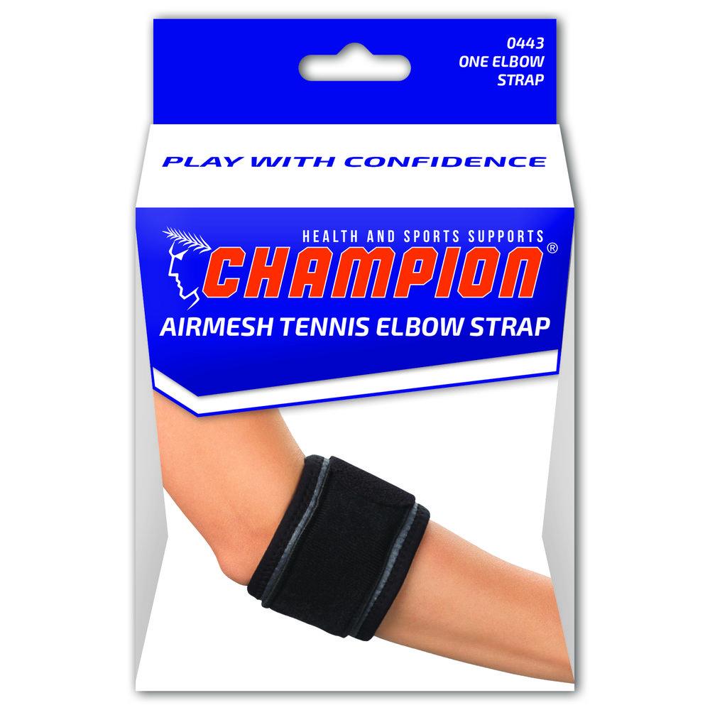 AIR 0443-L EA/1 TENNIS ELBOW STRAP BLACK,LARGE