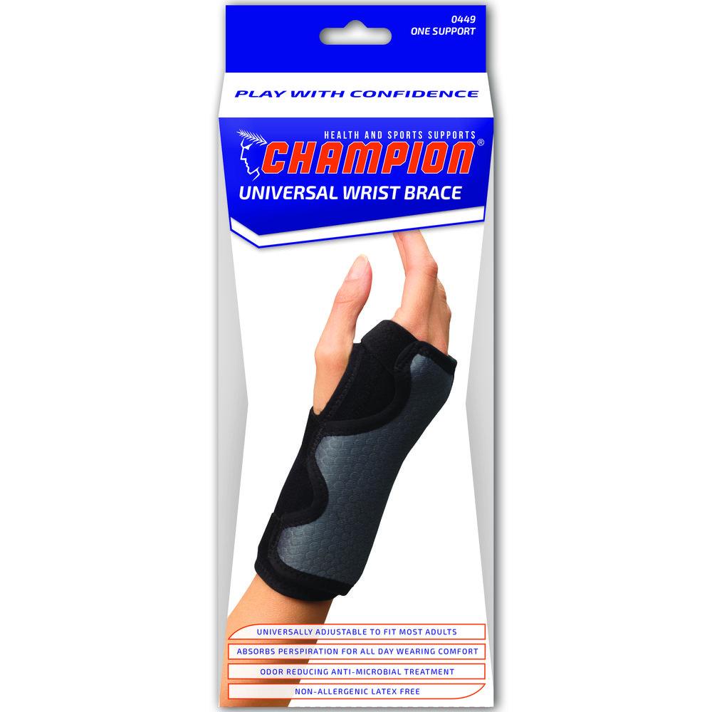 AIR 0449 EA/1 REVERSIBLE WRIST SPLINT BLACK/CHAR UNIVERSAL