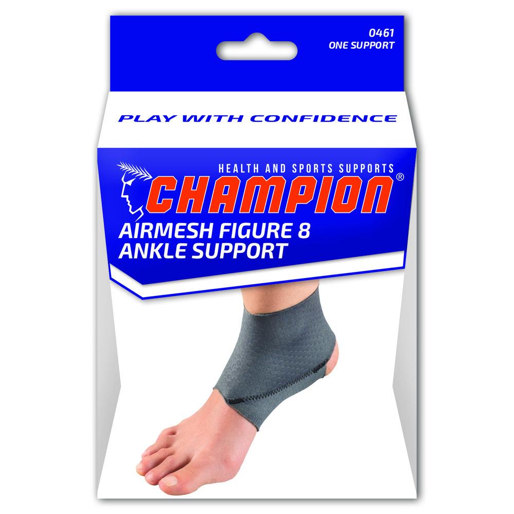 AIR 0461-XL EA/1 AIRMESH FIGURE 8 ANKLE SUPPORT CHARCOAL X-LARGE