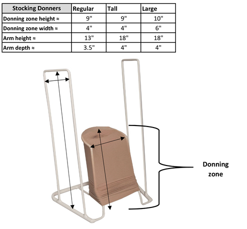 AIR 0752-L EA/1 TRUFORM STOCKING DONNER LARGE HANDLE 18" FOOT WIDTH 6"