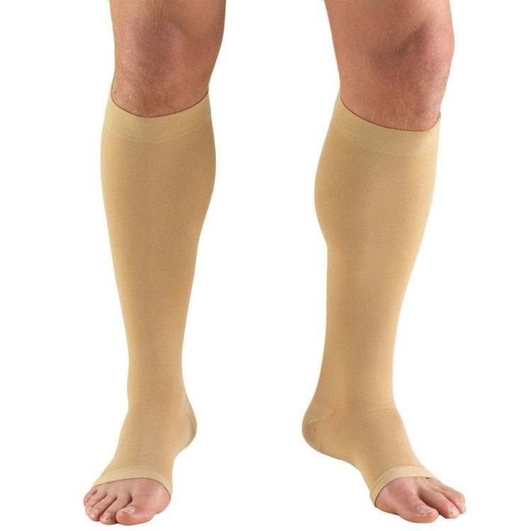 AIR 0865-L PR/1 TRUFORM CLASSIC MEDICAL,OPEN TOE 20-30 MMHG,BELOW KNEE,LARGE BEIGE