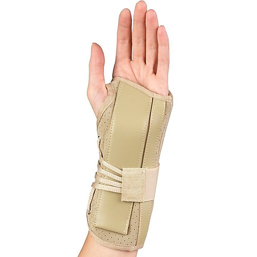 AIR 2360LXL EA/1 OTC WRIST SPLINT COCK-UP MAXIMUM SUPPORT WITH SUEDE FINISH LEFT X-LARGE (7.5-8.5) LATEX-FREE