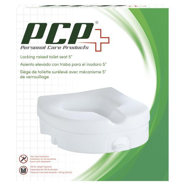 AIR 7015 EA/1 MOLDED RAISED TOILET SEAT WITH TIGHTENING LOCK,ADDS A FULL 5" OF SEAT HEIGHT