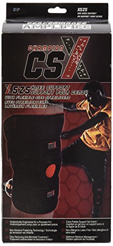AIR X525-2XL EA/1 KNEE SUPPORT CHAMPION CSX WITH FLEXIBLE SIDE STABILIZERS 2XL-LARGE 17.5-18.75IN BLACK