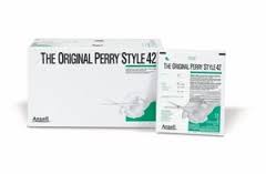 AN 5711105 BX/50 SURGICAL POWDERED LATEX GLOVE PERRY STYLE #42, SIZE 8