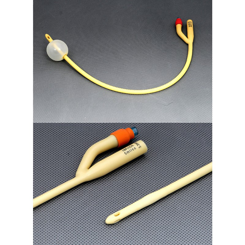 AS 42014 BX/10 AMSURE 2-WAY 14FR FOLEY CATHETER SILICONE-COATED W/ 30CC BALLOON STERILE LATEX SMOOTH REINFORCED TIP LARGE EYES PLASTIC VALVE