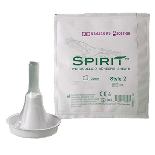 BRD 37301 BX/30  SPIRIT CATHETER EXTERNAL MALE SHEATH STYLE 2  SMALL 25MM