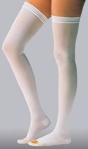 BSN 111459 (CS6) PR/1 JOBST ANTI-EMBOLISM STOCKINGS, THIGH HIGH, LG, REGULAR, WHITE