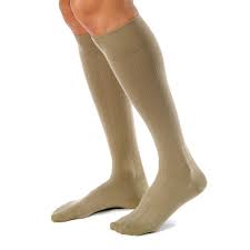 BSN 115116 PR/1 JOBST MEDICAL LEG WEAR, MEN, KNEE HIGH, RIBBED, 30-40MMHG, SM, BROWN, CLOSED TOE