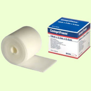 BSN 7529500 BX/1 COMPRIFOAM POLYURETHANE BANDAGE 12CM X 2.5M X 0.4CM