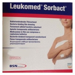 BSN 7619901 BX/20 LEUKOMED SORBACT ANTIMICROBIAL DRESSING, POST OP, WATERPROOF, STERILE, 8CM X 10CM.