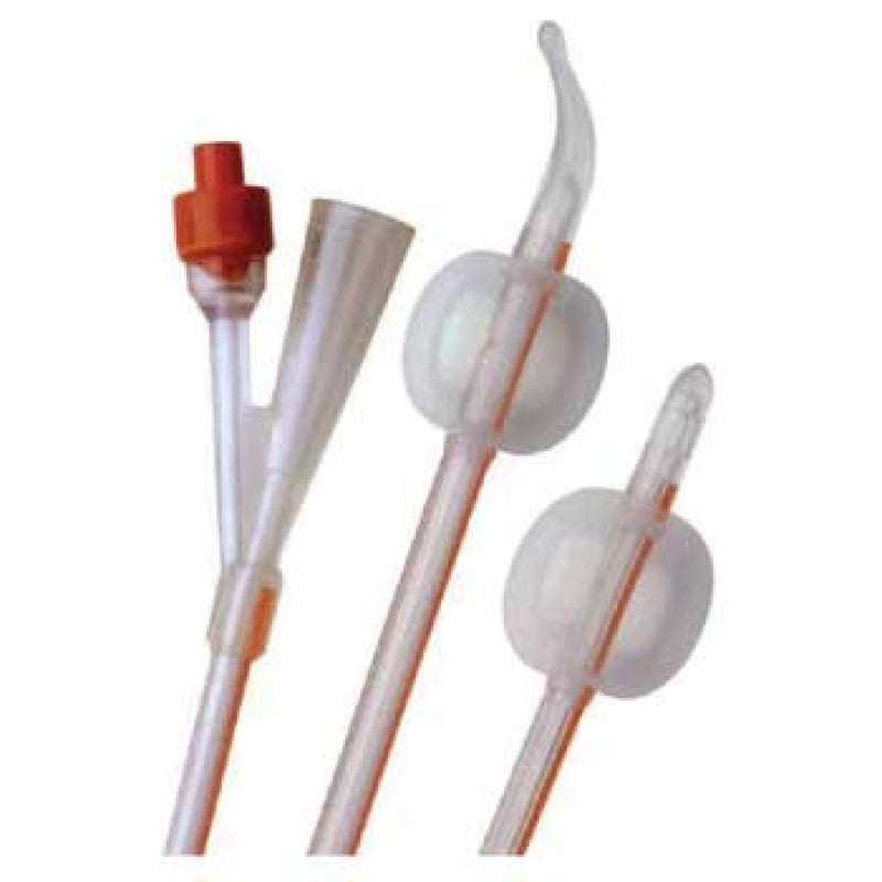 COL AA6124 BX/5 Folysil Urological Catheter, 100% Silicone, 24Fr, 2-way Foley 