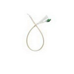 COL AA6316 BX/5 FOLYSIL 100% SILICONE TIEMANN COUDE CATHETER, 2-WAY, 16FR, 15CC