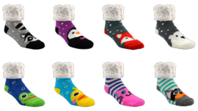 DRS PIIKAWINTER PIIKA SLIPPER SOCKS, 84 PIECE WITH DISPLAY, WINTER MASTER, NON-RETURNABLE, 7-14 DAY DELIVERY TIME