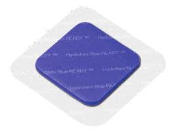 HOL HBRB6080 BX/10 HYDROFERA BLUE READY-BORDER DRESSING 6" x 8" PERFORATED SILICONE ADHESIVE BORDER WATERPROOF & BREATHABLE COVER FILM