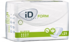 ID 5310275210 CS/6 (21/PKG) ID FORM SUPER SHAPED PADS, 2 PIECE SYSTEM, SIZE 2, 2900 ML ABSORBENCY 
