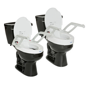 INV 1535002 EA/1 TOILET SEAT RAISER,WITH ARMRESTS AND LID,W14" X L15" 330LB 2"
