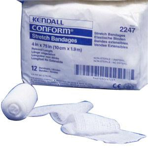 KND 2247 BX/12 CURITY CONFORM STRETCH BANDAGE NON-STERILE 4"X 75"