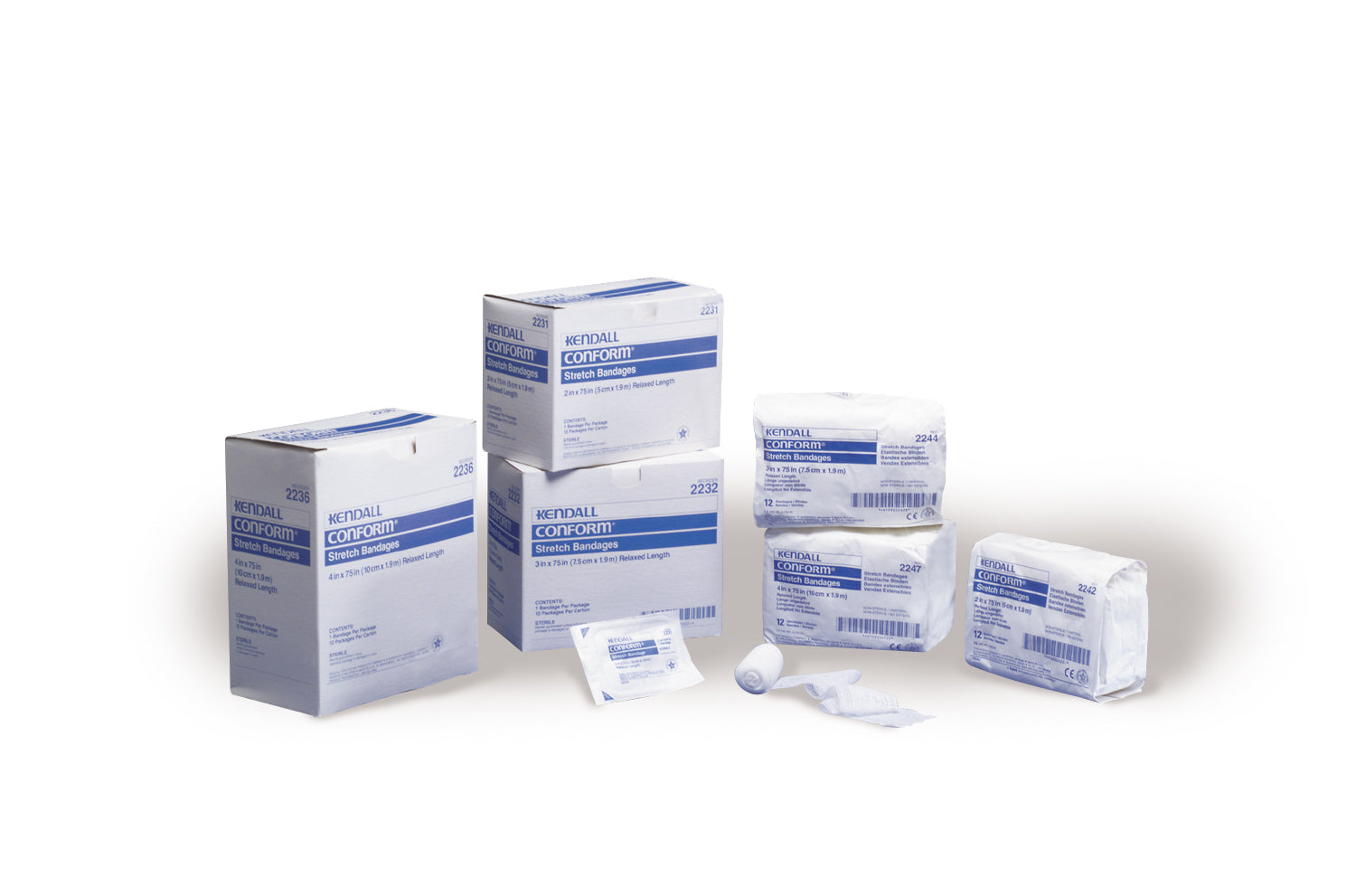 KND 2249 (CS8) PK/6 CONFORM BANDAGE, SIZE 6IN X 4.5YD, NON-STERILE
