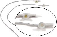 KND 31400 CS/50 SUCTION CATHETER ,WHISTLE TIP WITH CHIMNEY VALVE,STRAIGHT PACKED 14FR