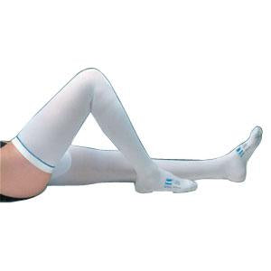KND 3310LF (CS6) EA/1 TED THIGH LENGTH ANTI-EMBOLISM STOCKINGS, MED, SHORT LENGTH, LF, WHITE (NON-RETURNABLE)