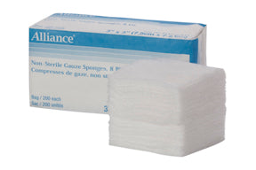 MED 052114 PKG/200 NON STERILE GAUZE SPONGE, 3" X 3"