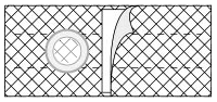 NUH 6432-O EA/1 NU-FORM COOL COMFORT, 6IN, LEFT SIDE, BELT OPENING 4IN, 3-6IN CENTERED OPENING FR BOTTOM (NON-RETURNABLE)