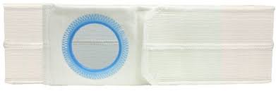 NUH 6432-P-Q EA/1 NU-FORM COOL COMFORT 6" SUPPORT BELT LG (36-41")  2 7/8 x 3 3/8" CENTERED OPENING W/ PROLAPSE FLAP WHITE (NON-RETURNABLE)